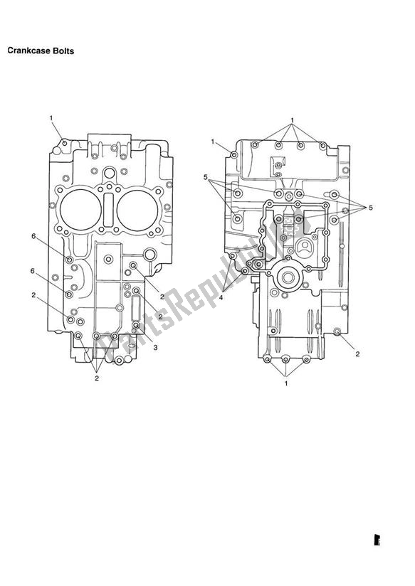 All parts for the Crankcase Fixings of the Triumph America Carburettor 790 2002 - 2007